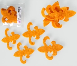 Merino Nadelvlies FLYFEL pads - Lilien mandarine
