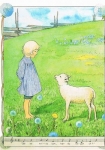 Elsa Beskow - Kind mit Schaf