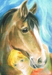 Marie-Laure Viriot - Pferd und Kind