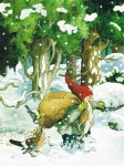 Inge Lk - Zwerg mit Vogelfutter im Schnee