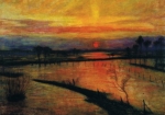 Otto Modersohn - Sonnenuntergang