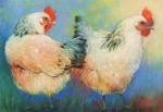Loes Botmann - Zwei Hennen