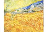 Vincent van Gogh - Die Ernte, Kornfeld mit Schnitter