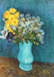 Vincent van Gogh - Blumenstrauss in blauer Vase