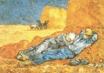 Vincent van Gogh - Ruhepause nach der Arbeit