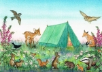 Molly Brett - Waldtiere umringen ein Zelt