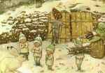 Elsa Beskow - Kinder im Winter